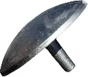 BOTÓN LISO CON PERNO DE ALUMINIO.